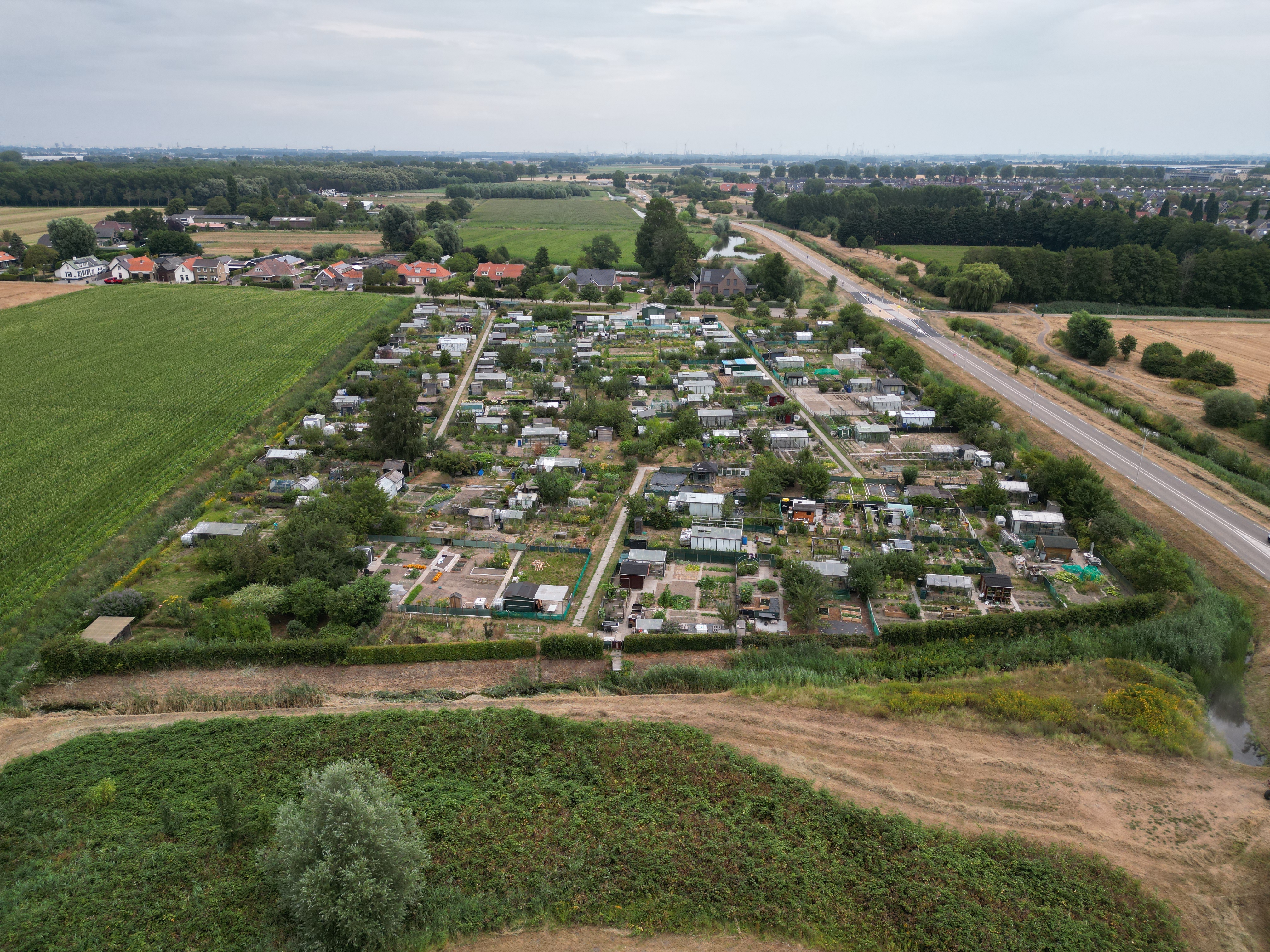 Vogelvlucht over ons complex